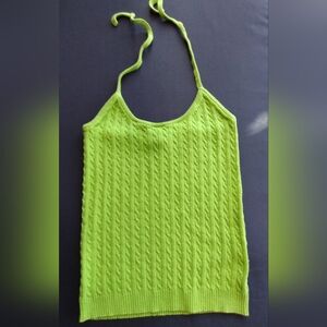 Vintage Abercrombie And Fitch Green Small Halter Top